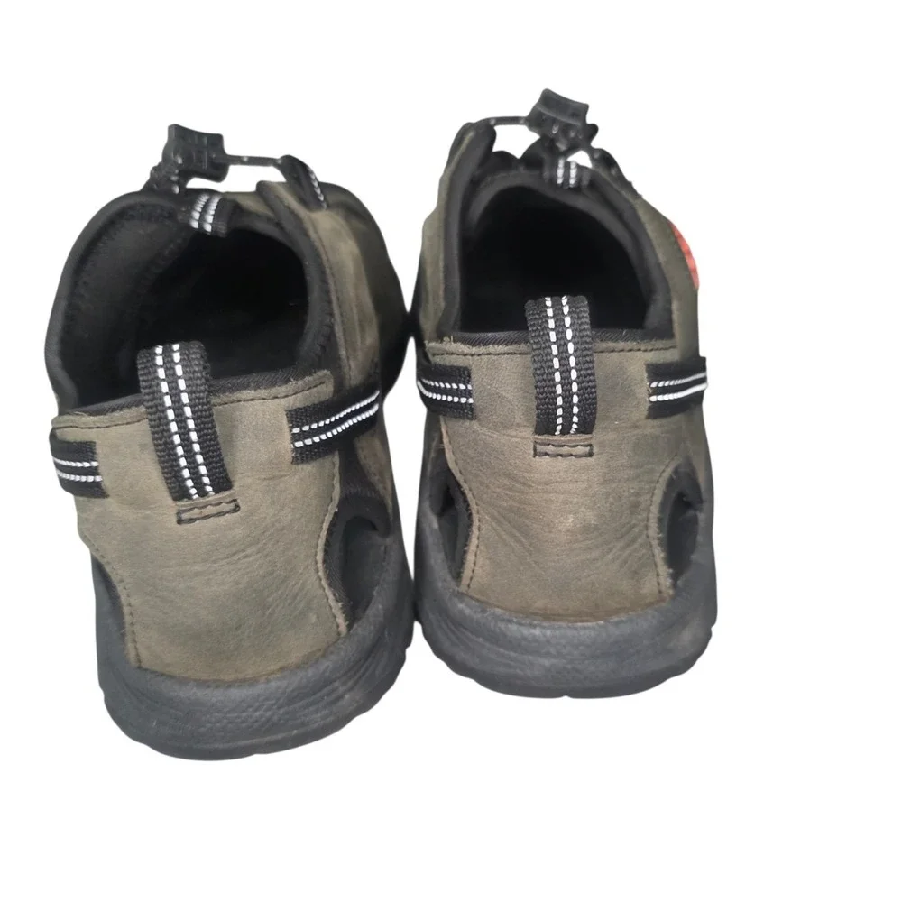 KEEN Targhee III Mens 9.5 Olive Green Waterproof Leather Hiking Sandals